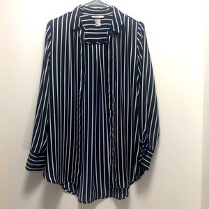 H&M Button-down, Striped Tunic